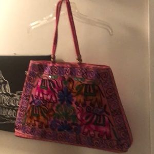 Exotic Fuschia Elephant Tote